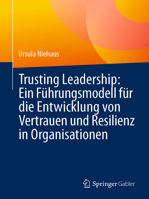 Title details for Trusting Leadership by Ursula Niehaus - Available